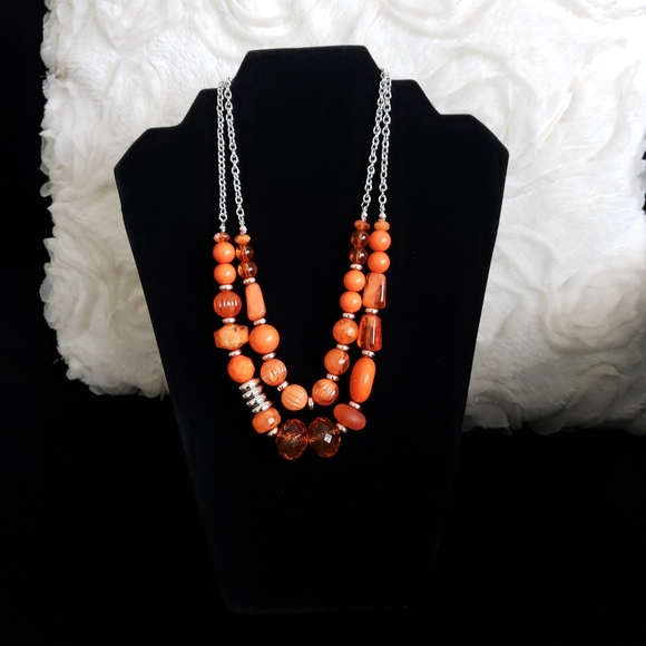 PINA COLADA ORANGE NECKLACE